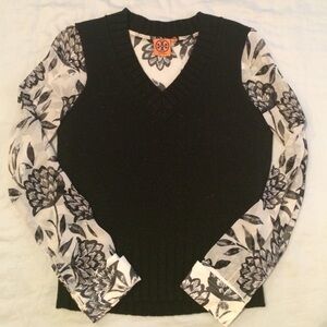 Tory Burch Black and White Sweater
